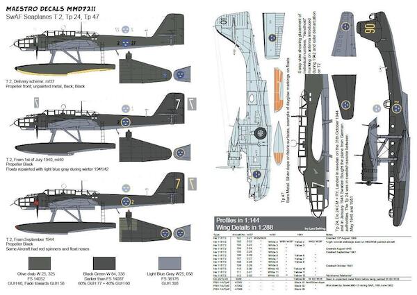 Swedish Airforce sea planes (T2, Tp24, Tp47)  MMD4808