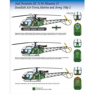 HKP2 / Alouette II in Swedish AF, Navy and Army service MMD4810