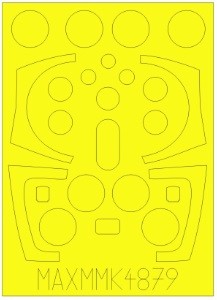 SAAB 37 Viggen 1-seater canopy & wheel paint mask (Tarangus) MMK4879