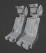 SAAB 105 Sk60 seat x 2 (Pilot Replica) mmk4948