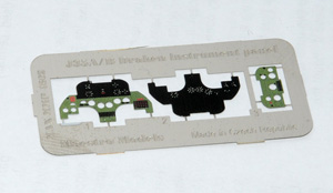 Saab J35A/B Early Instrument panel (Hasegawa)  MMP4802