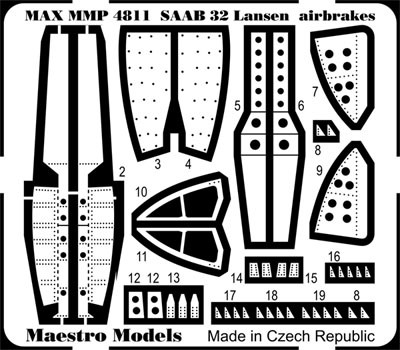 SAAB 32 Lansen airbrake set(Tarangus) MMP4811