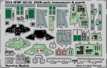 SAAB J32B Lansen Instrument & Panels (Early)  (Tarangus)  MMP4814A