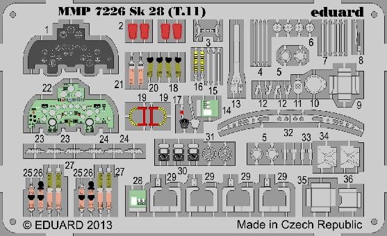 Sk28 Vampire T.11 detail set (Airfix)  MMP7226