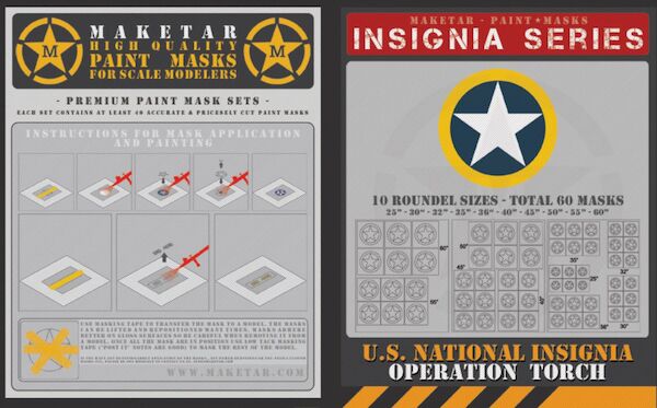 US Insignia ',Operation Torch".(60 Roundels) MM32006