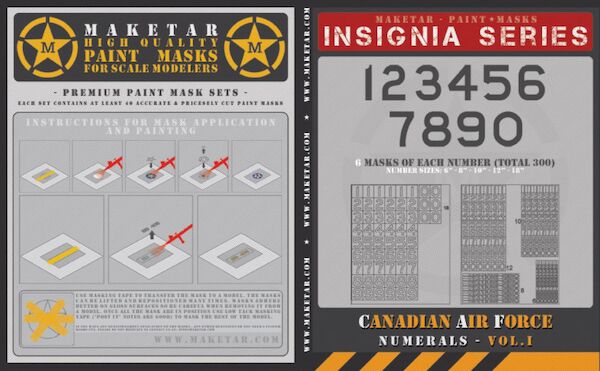 Canadian Air Force Numerals Vol 1 (300) MM32028