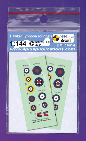 Hawker Typhoon roundels (2 sets) DMF14414