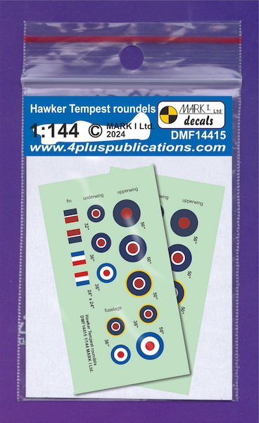 Hawker Tempest roundels (2 sets) DMF14415