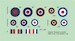 Hawker Tempest roundels (2 sets)  DMF14415