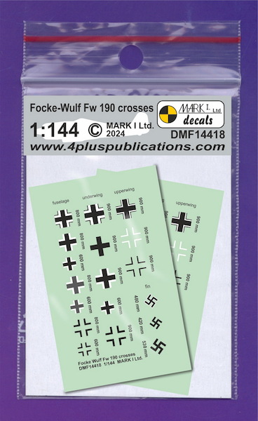Focke Wulf FW190 Crosses (2 sets)  DMF14418