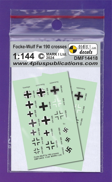 Focke Wulf FW190 Crosses (2 sets) DMF14418