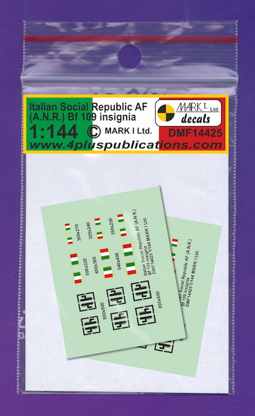Messerschmitt Bf109 Italian Social Republic (ANR) Insignia, 2 sets DMF14425