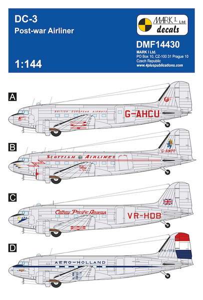 Douglas DC-3 'Post-war Airliner' Including Dutch Aero-Holland DMF14430