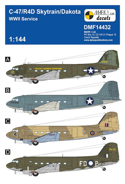Douglas C47/R4D Skytrain/Dakota 'WWII Service' DMF14432