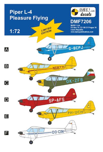 Piper L4 Cub "Pleasure flying" including PH-UCH and OO-CIN  DMF7206