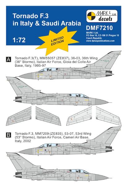 Tornado F.3 in Italian and Saudi Arabian Service  DMF7210