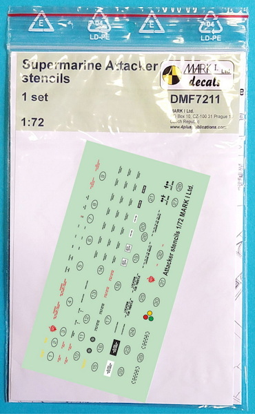 Supermarine Attacker 'FAA & R/PAF' Stencils DMF7211