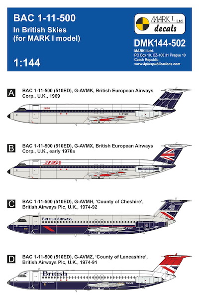 BAC 1-11-500 'In British Skies' DMK144-502