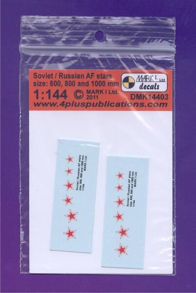 Soviet/Russian AF stars (size 600, 800, 1000 mm), 2 sets DMK14403