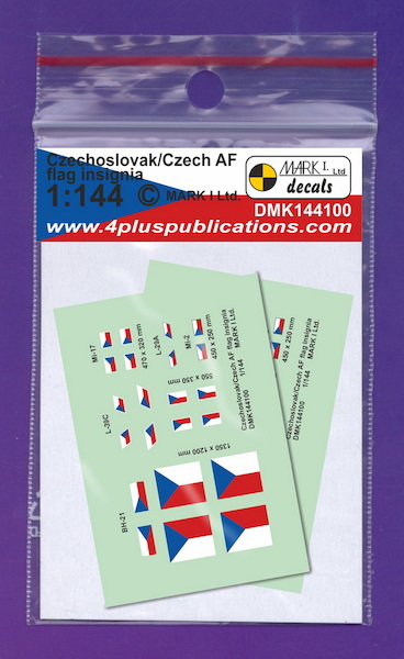 Czechoslovak/Czech AF flag insignia, 2 sets DMK144100