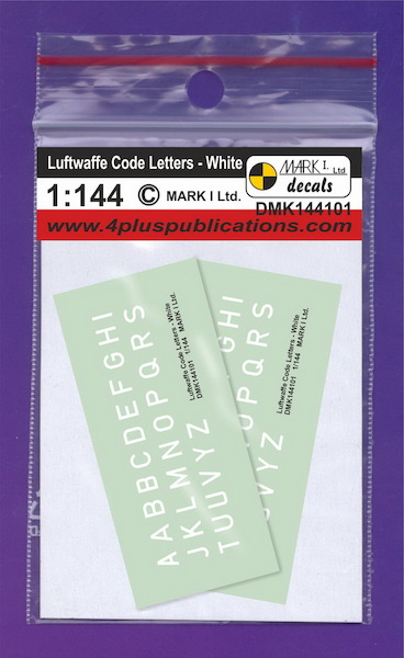 Luftwaffe Code Letters - White  DMK144101