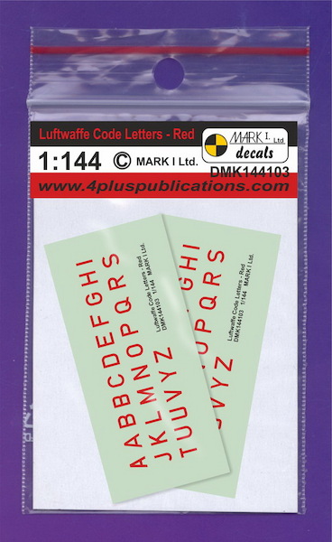 Luftwaffe Code Letters - Red DMK144103