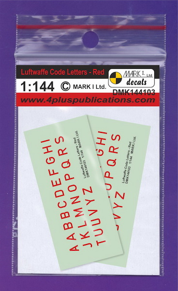 Luftwaffe Code Letters - Red  DMK144103