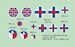 Slovak AF insignia 1939-45, 2 sets  DMK144125