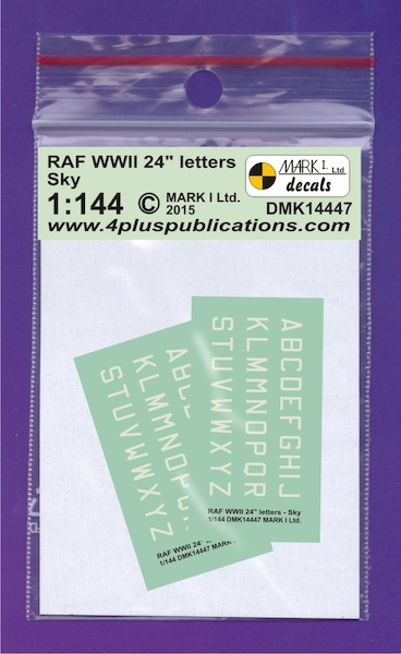 RAF WWII 24" Sky letters, 2 sets DMK14447
