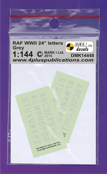 RAF WWII 24" Grey letters, 2 sets  DMK14448