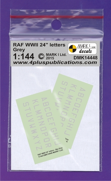RAF WWII 24" Grey letters, 2 sets DMK14448