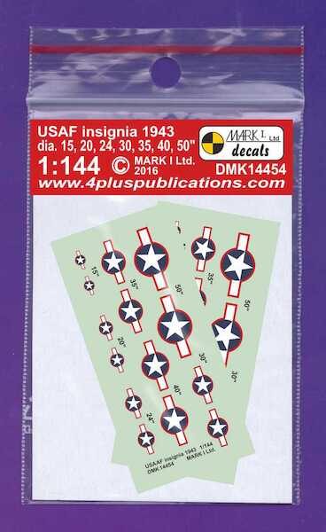 USAAF Insignia, 1943, 2 sets DMK14454