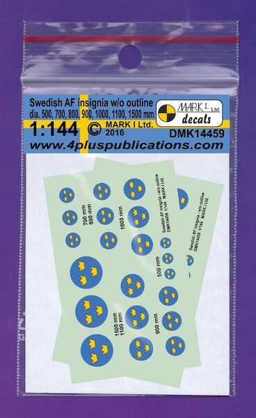 Swedish AF Insignia, without outline, 2 sets DMK14459