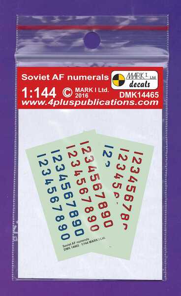 Soviet AF numerals, Red and Blue, 2 sets DMK14465