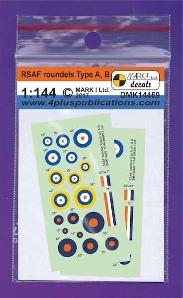 South African Air Force Insignia (Roundels Type A, B, Fin Flashes)  DMK14469