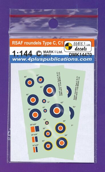 South African Air Force Insignia (Roundels Type C, C1, Fin Flashes)  DMK14470