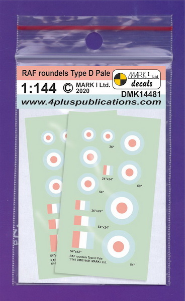 RAF Roundels Type D and fin flashes - pale DMK14481