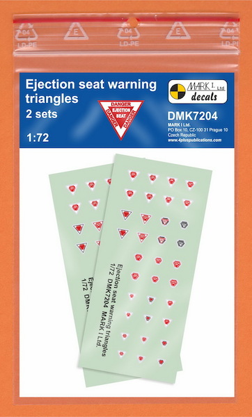 Ejector seat warning Triangles DMK7204