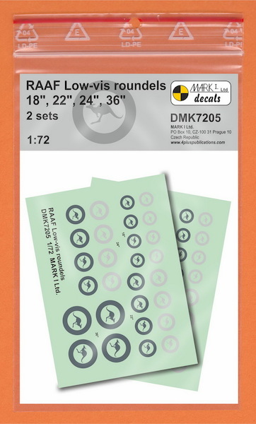 RAAF Lo-Viz roundels (2 sets)  DMK7205