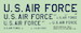 USAF lettering - Blue, 2 sets  DMK7214