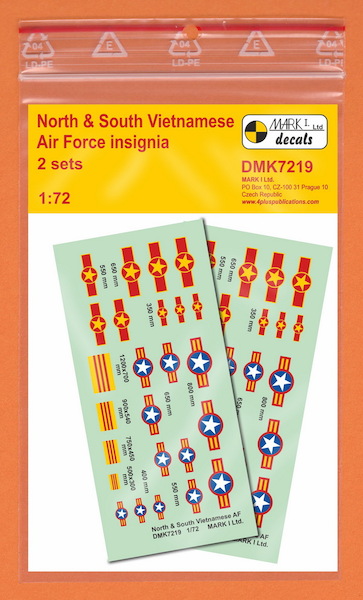 North and South Vietnam AF Insignia, (2 sets) DMK7219