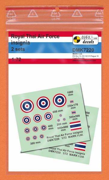 Royal Thai AF Insignia (2 sets)  DMK7220