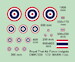 Royal Thai AF Insignia (2 sets) DMK7220