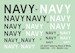 US Navy lettering - Black & White, (2 sets)  DMK7224