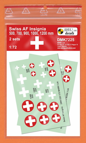 Swiss AF Insignia, (2 sets) DMK7225