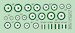 Egyptian AF Insignia 1932-58, 2 sets  DMK7239