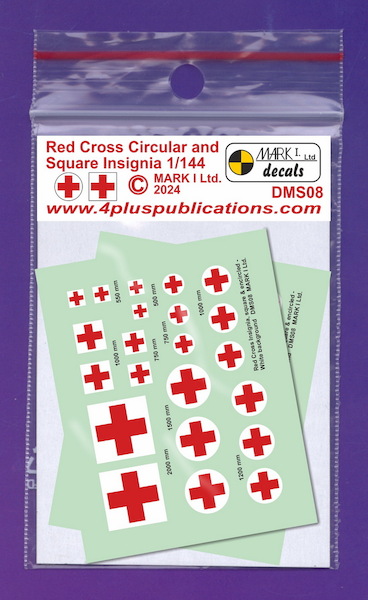Red Cross circular and square Insignia  DMS09