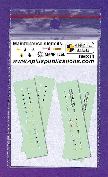 Aircraft Maintenance Stencils (various types), 2 sets  DMS10