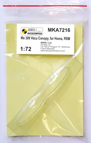 Messerschmitt Me309 Vacu Camopy (2 pcs), for Huma, RSM MKA7216