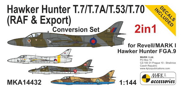 Hunter T.7 (RAF & Export incl. Dutch) Conversion Set (2in1) (Revell) MKA14432
